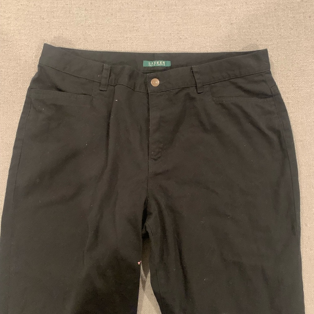 Ralph Lauren Black Midcalf Pants